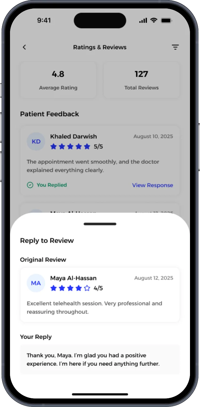 Reply to patients directly