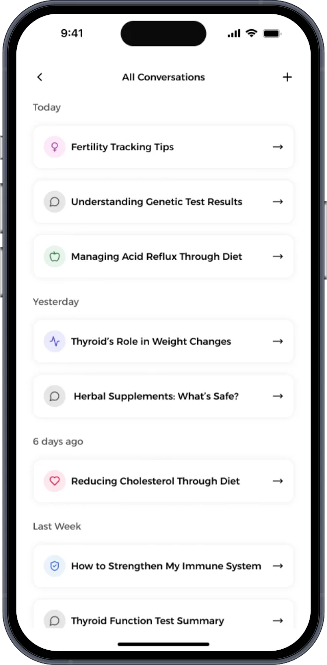 All AI conversations in one list